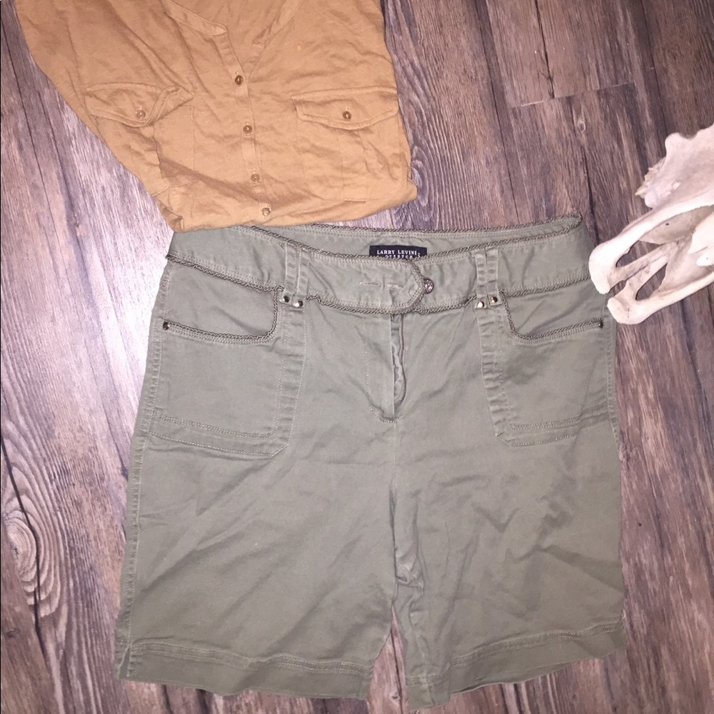Green shorts size 14
